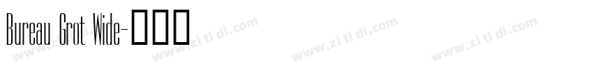 Bureau Grot Wide字体转换